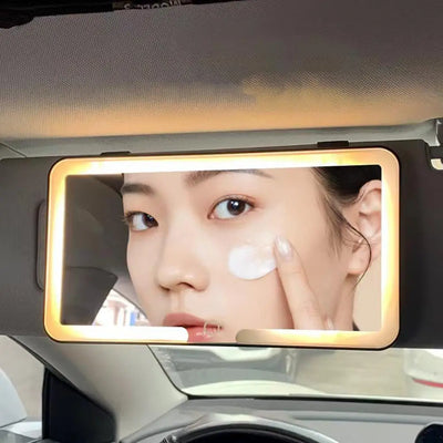 Espejo de tocador LED para coche con 3 modos