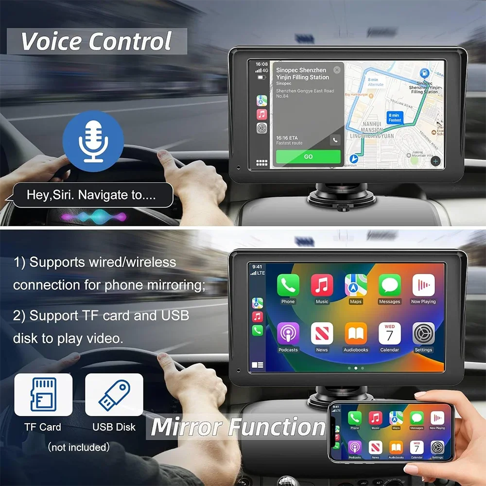 Pantalla CarPlay Universal 7 Pulgadas